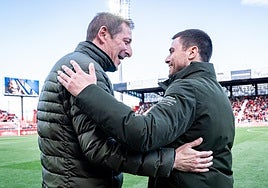 Ramis y Lisci antes del encuentro.