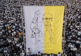 Despedida del papa Francisco en Roma.