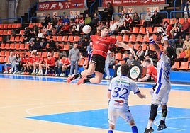 Javi Domingo en un momento del encuentro