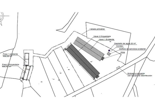 Proyecto de la ampliación de la granja porcina de Valdezate, en Burgos.