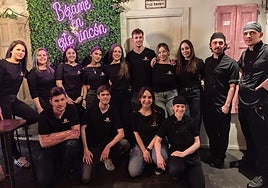 Equipo de El Bosque Encantado, en Burgos.