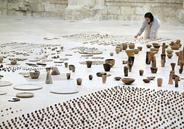 100 kilos de barro para 'Escribir la historia' en Burgos