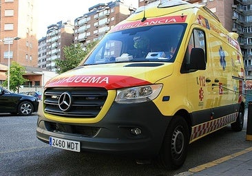 Herido un motorista en una colisión contra un turismo en Burgos