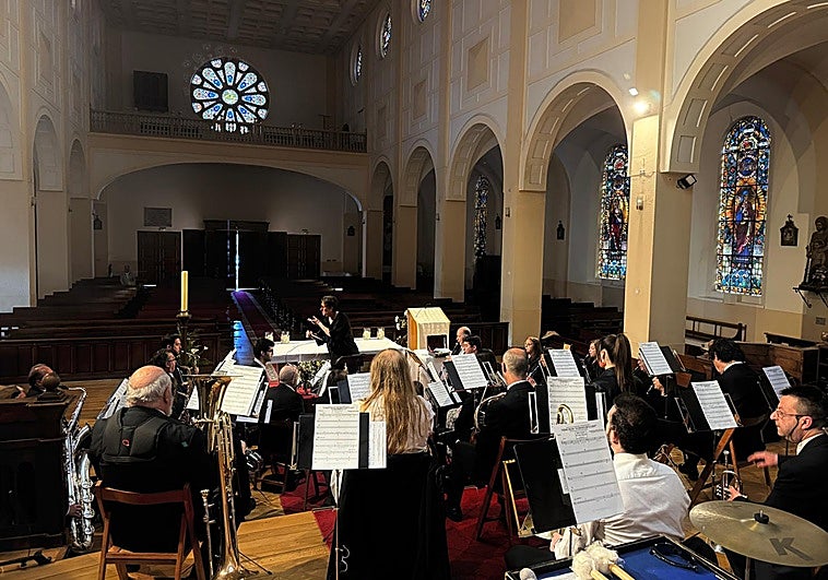 La Banda de Música se ha trasladado a la iglesia de San Nicolás