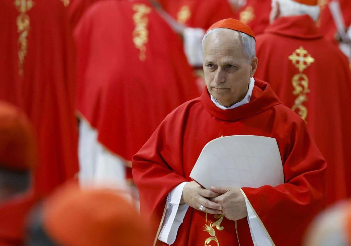Prevost, durante la quinta misa de los Novendiales en memoria de Francisco.