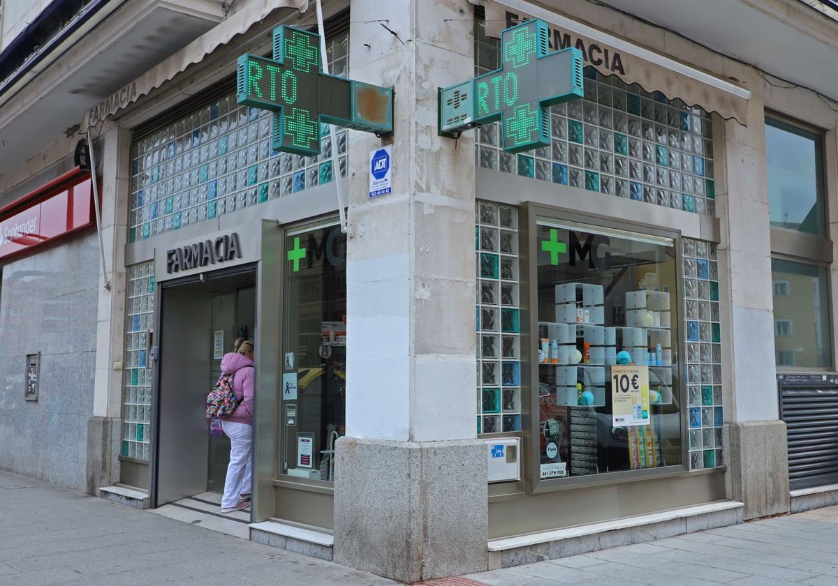 Una farmacia de Burgos.