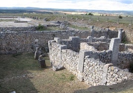 Parte de una villa en la ciudad romana de Clunia Sulpicia.