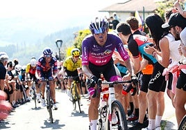José Manuel Díaz, en la pasada Vuelta al País Vasco.