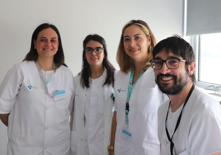 Raquel, Verónica, Carmen y David, enfermeras del HUBU.