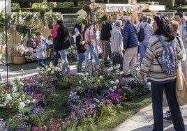 Inauguración de la Fiesta de las Flores de Burgos.