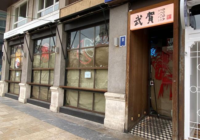 Fachada del próximo Buda Ramen de Burgos