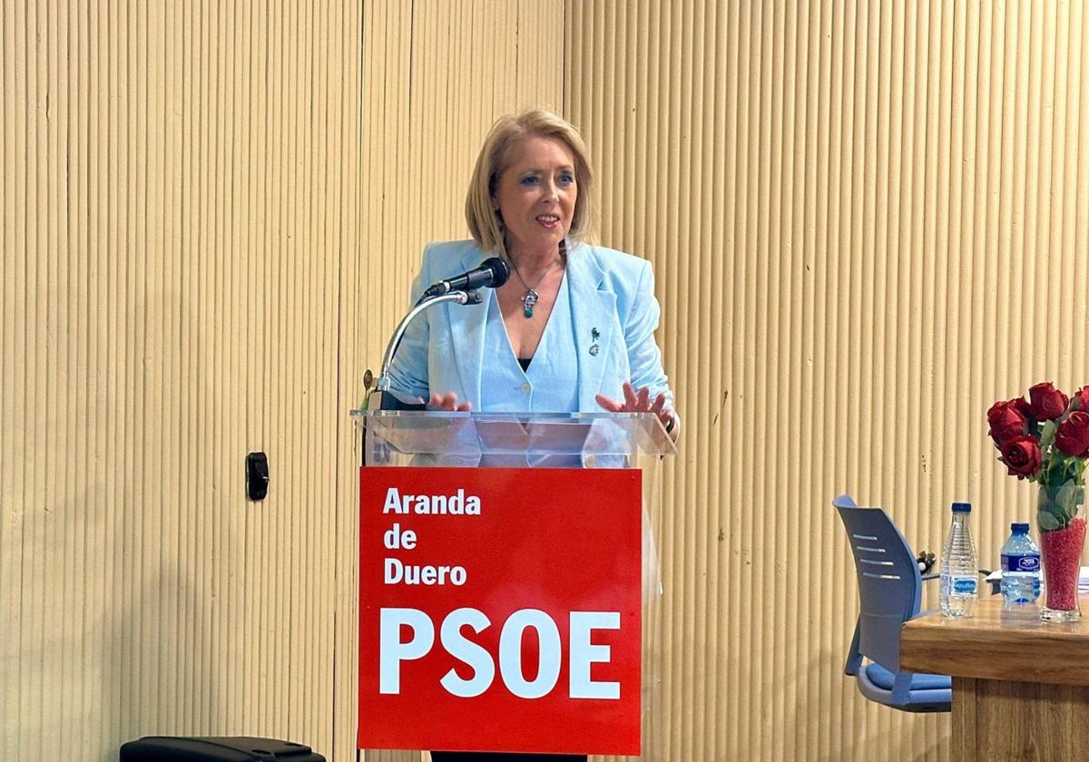 Amparo Simón, nueva secretaria general del PSOE en Aranda