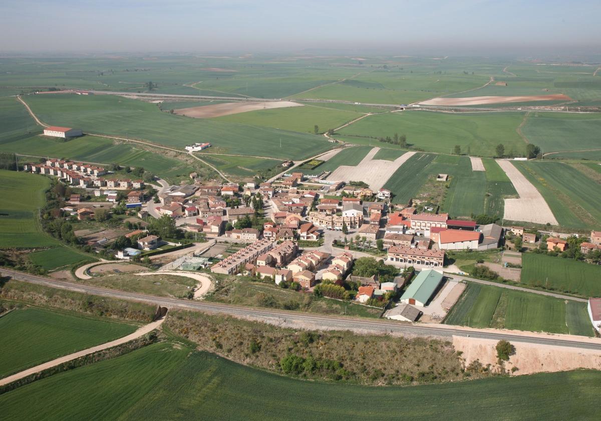 Vista de Villalbilla de Burgos, en Burgos.