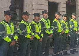 Guardia Civil de Burgos en la Diputación.