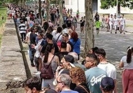 Colas para acceder a la Quinta en el pasado Curpillos