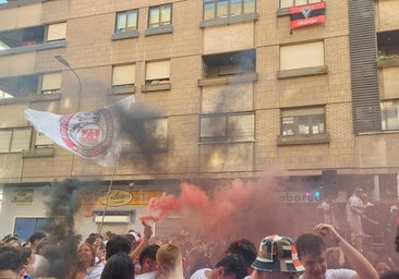 Miranda no se olvida del Mirandés en el Día del Blusa