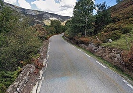 Punto kilométrico cercano al lugar del accidente mortal en Burgos.