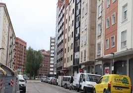 Calle Valentín Jalón, en Burgos.