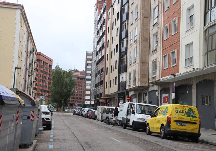 Calle Valentín Jalón, en Burgos.