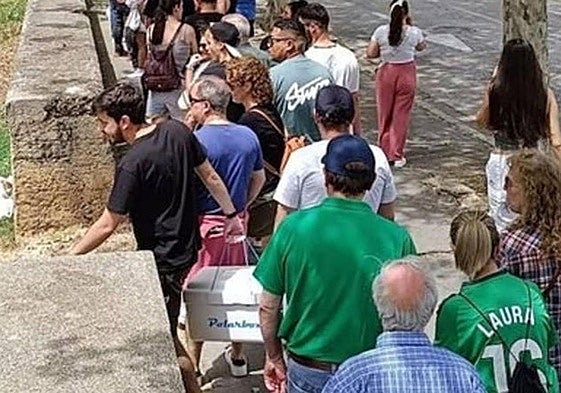 Colas para acceder a la Quinta en el pasado Curpillos.