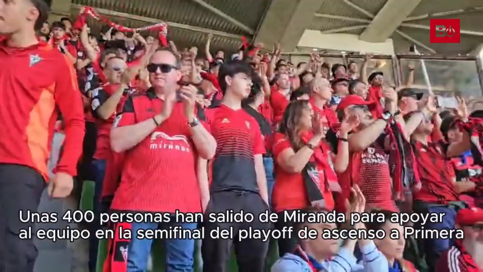 La afición jabata ha animado hasta el final al Mirandés