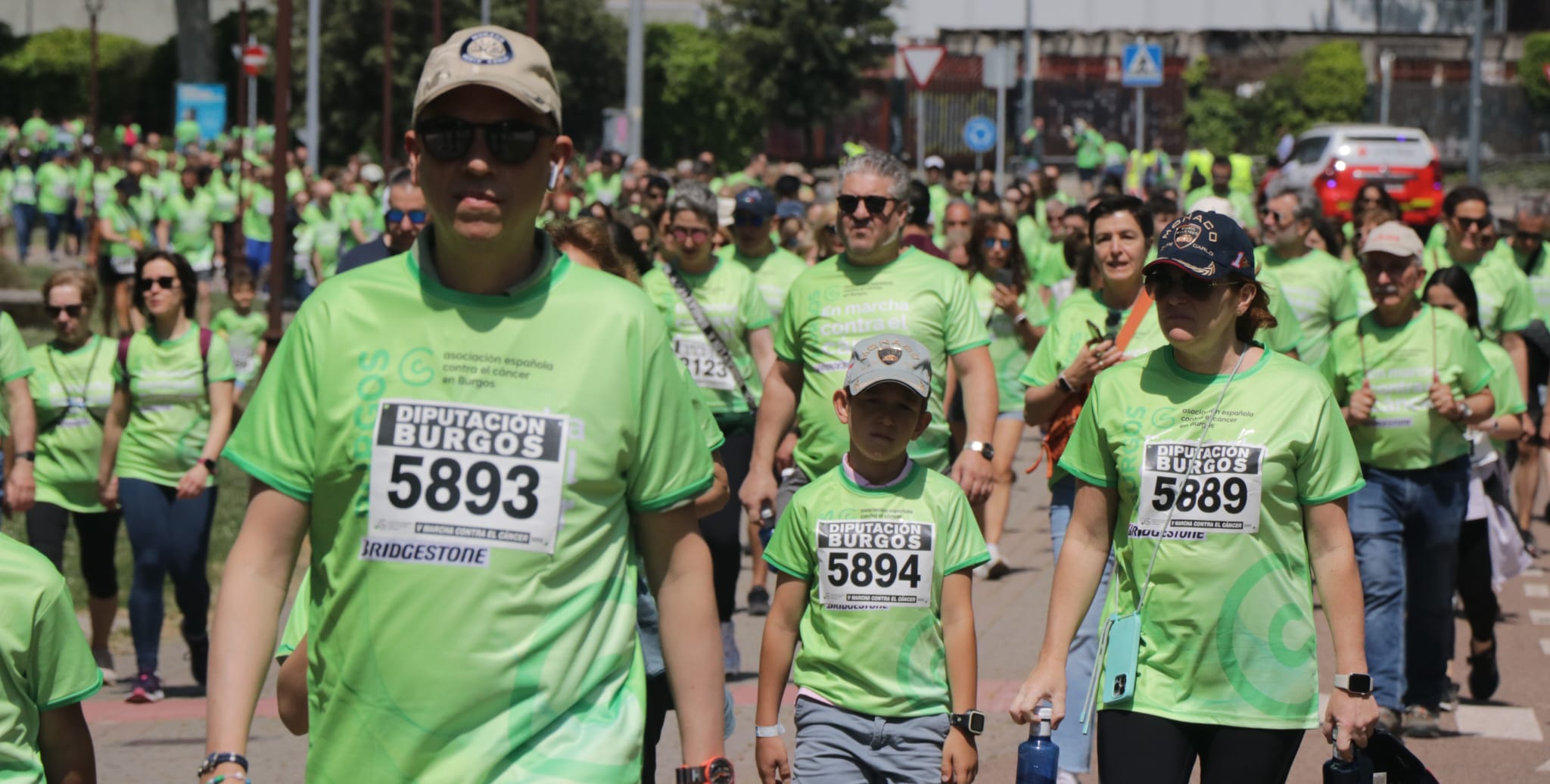 La marcha contra el cáncer de Burgos, en imágenes