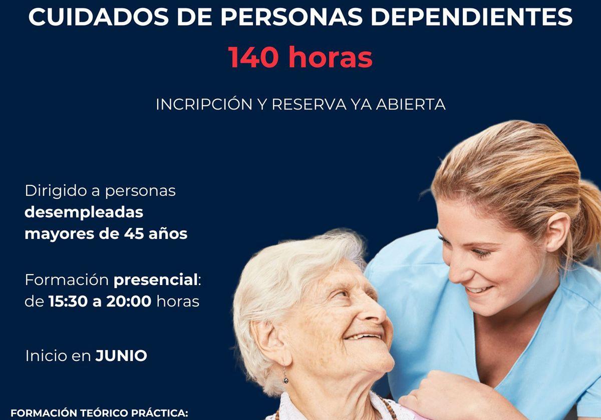 Curso de Cuidados de personas dependientes para desempleados mayores de 45 años