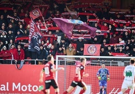 La grada de Anduva en el Mirandés-Elche.