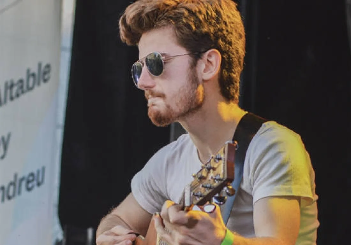 Mario Andreu en uno de sus conciertos.