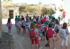 Visita del CEIP Fernán González a uno de los pueblos de la Ribera del Duero.
