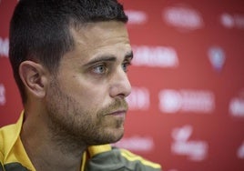 Alesio Lisci, entrenador del Mirandés, en la previa del partido de ida de la final del play off de ascenso a Primera División.