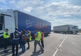 Controles de los agentes de la Guardia Civil de Burgos y de las autoridades portuguesas.