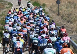 Imagen de una etapa de la Vuelta a Burgos 2024.