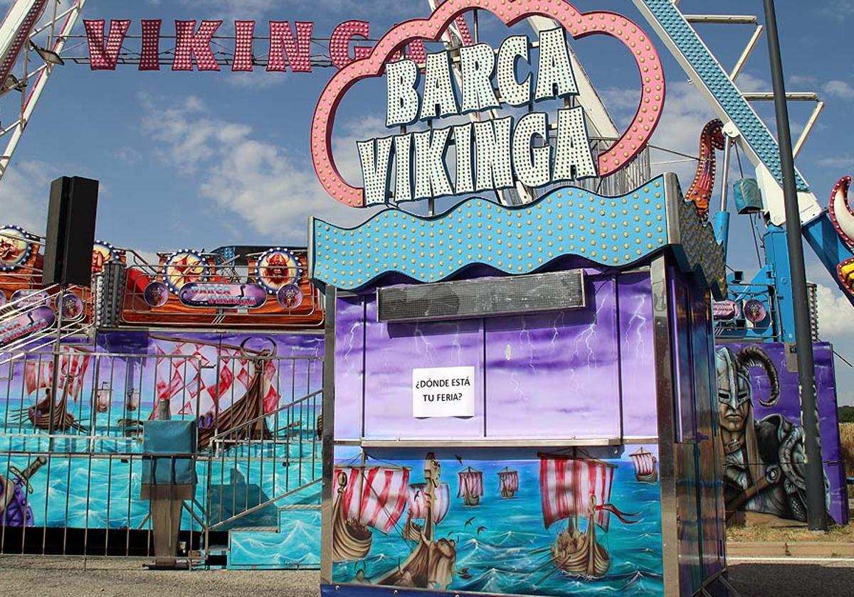 Así ha sido el cierre de protesta de la feria de atracciones de los Sampedros de Burgos