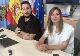 Los concejales de Hacienda y Deportes de Aranda de Duero.