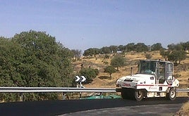 Imagen de archivo de una carretera en obras
