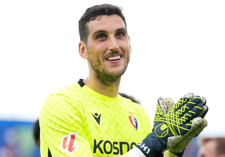Sergio Herrera, portero de Osasuna, será el pregonero de las Fiestas de Septiembre