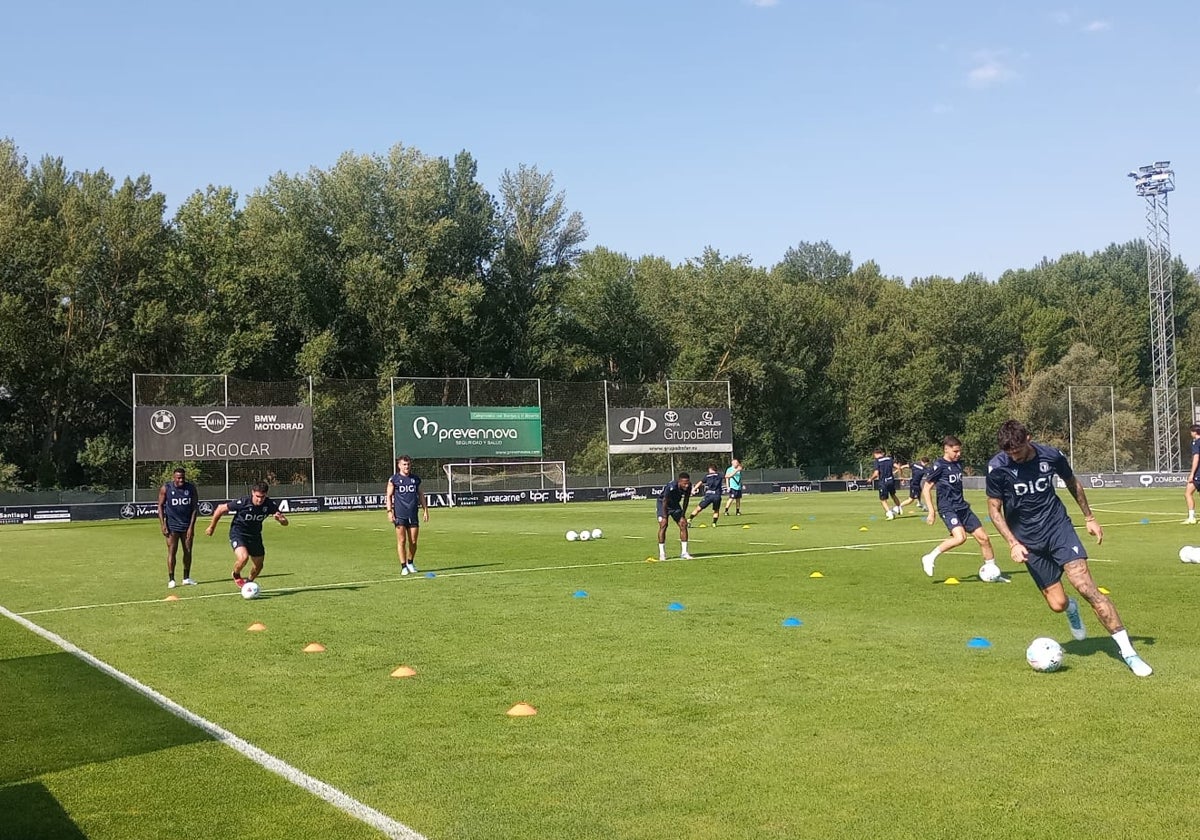 Imagen del primer entrenamiento en Castañares.