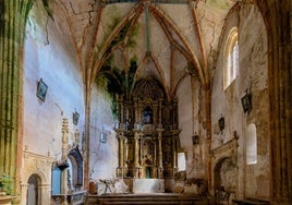 Imagen del interior de la iglesia de San Lorenzo Mártir, en Fuenteodra.