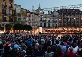 Imagen de archivo de una actuación de la OSCyL en Burgos.