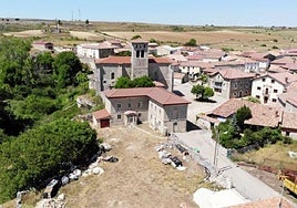 Vista área de Sargentes de la Lora.