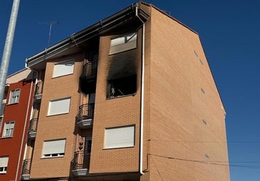 Un matrimonio y sus dos hijos, evacuados en un incendio en Aranda