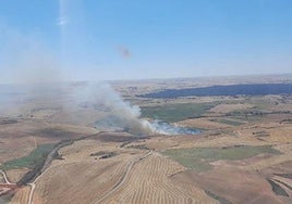 Incendio en Lerma, Burgos.