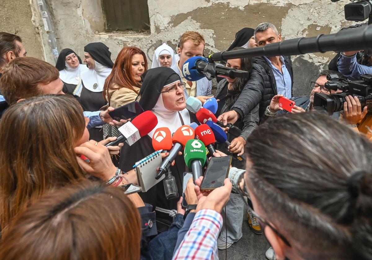 Las imágenes de las monjas cismáticas de Belorado en el día del juicio por desahucio