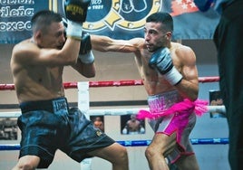 Imagen de un combate anterior de Yazid Ezzaidani.