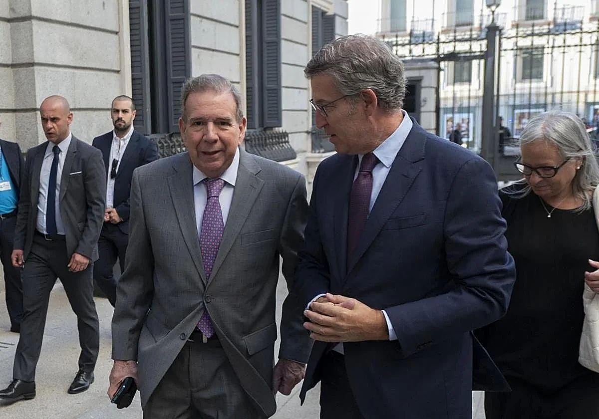 Alberto Núñez Feijóo con Edmundo Urrutia.