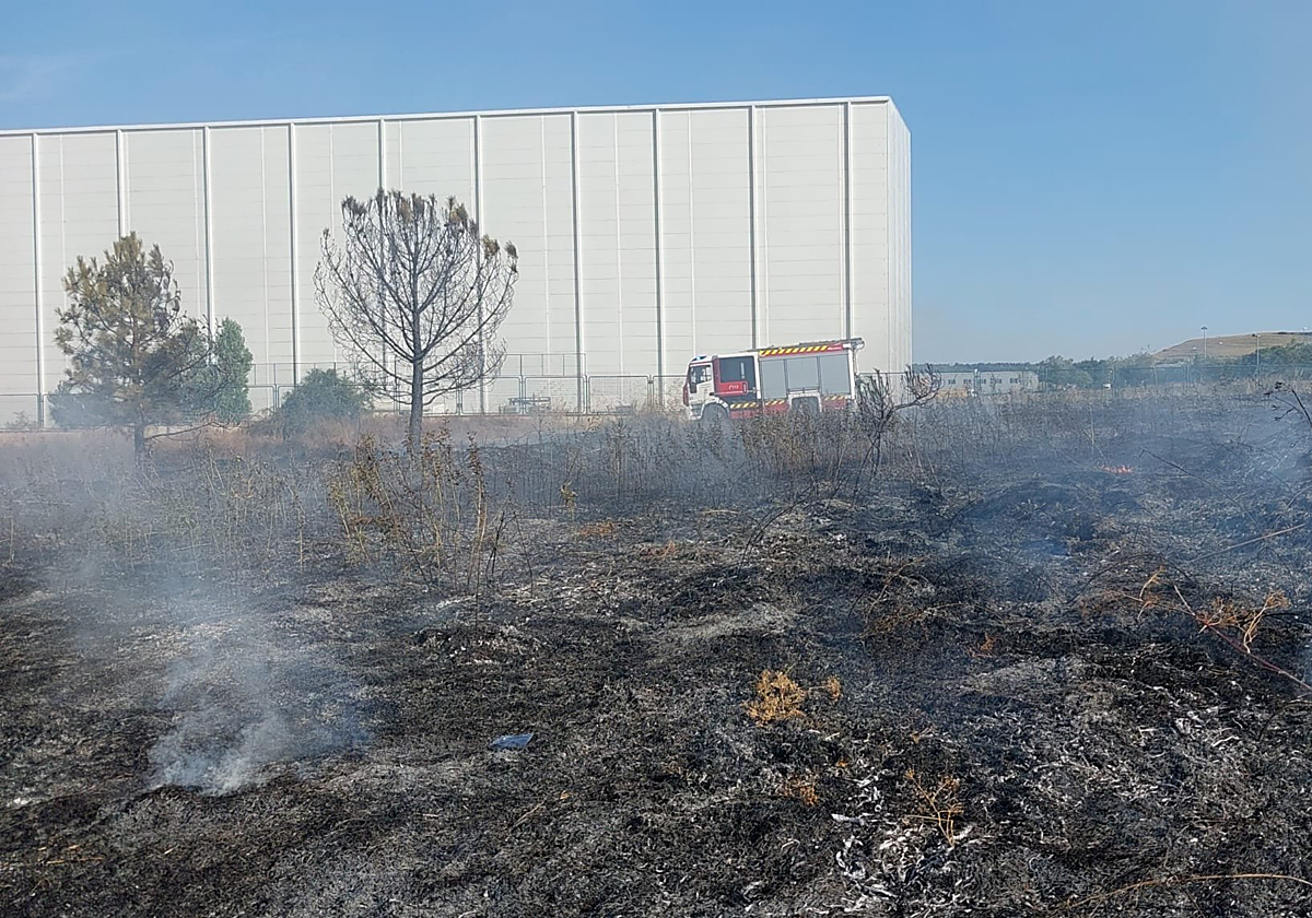 Uno de los incendios que sofocaron los Bomberos de Burgos en la capital burgalesa