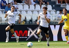Imagen del último encuentro de pretemporada del Burgos frente al Real Valladolid en El Plantío.