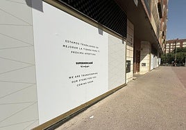 Fachada del próximo Supermercado de El Corte Inglés, en la calle Vitoria de Burgos