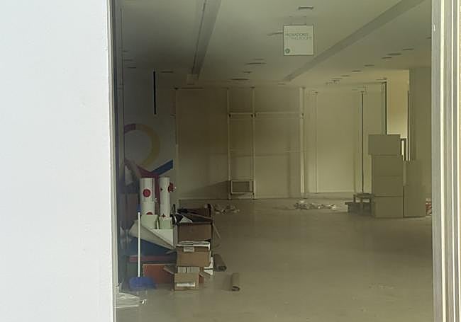 Interior del local ubicado en la plaza Mío Cid de Burgos